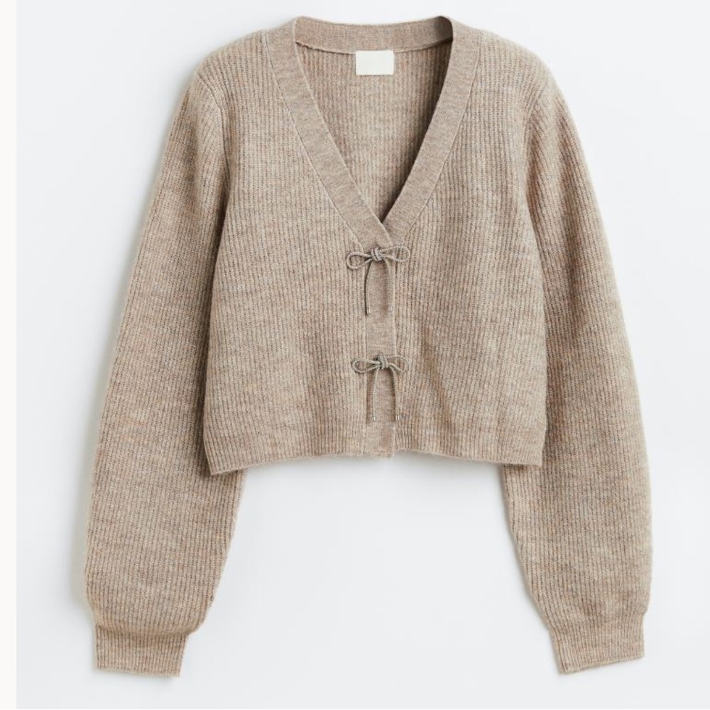H&M Tan Cardigan Sweater